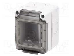 Enclosure: for modular components; IP65; for wall mounting; grey