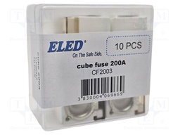 Fuse: fuse; 200A; 58VDC; ceramic,automotive; 20x23.5x11.8mm