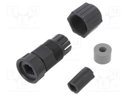 RJ45 housing; Locking: bayonet,internal bayonet; 5÷6.5mm; IP67