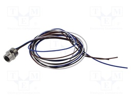Connector: M12; socket; male; straight; with lead; PIN: 4; 0.34mm2