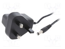 Power supply: switched-mode; voltage source; 12VDC; 0.42A; 5W