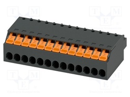 PCB connector, nominal cross section: 1.5 mm2, color: black,