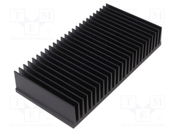 Heatsink: extruded; grilled; black; L: 75mm; W: 150mm; H: 27mm