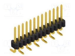 Connector: pin strips; pin header; male; PIN: 13; 1.27mm; SMT; 1x13