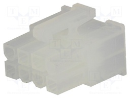 Plug; wire-wire/PCB; female; Mini-Fit Jr; 4.2mm; PIN: 8; for cable