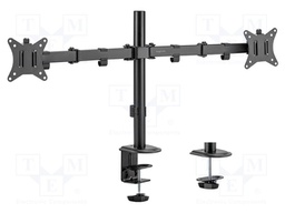 Monitor holder; 9kg; 17÷32"; Arm len: 376mm; for two monitors