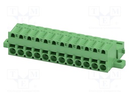PCB connector, nominal cross section: 2.5 mm2, color: green,