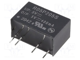 Converter: DC/DC; 2W; Uin: 4.5÷5.5V; Uout: 5VDC; Iout: 400mA; SIP7
