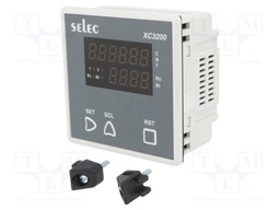 Meter: mounting; digital,programmable; on panel; 6-digit LED
