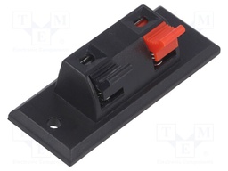 Terminal; loudspeaker; mono; for panel mounting; Width: 55mm