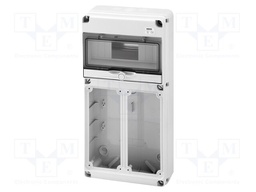Enclosure: for modular components; IP65; wall mount; grey