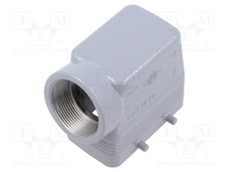 Enclosure: for HDC connectors; C-TYPE; size 57.27; high; PG29