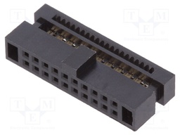 Plug; pin strips; Minitek127; female; PIN: 20; straight; 1.27mm; IDC