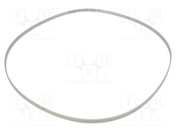 Timing belt; T5; W: 10mm; H: 2.2mm; Lw: 900mm; Tooth height: 1.2mm