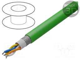 Wire; HELUKAT® PROFInet Torsion C; PROFINET; 5e; stranded; Cu