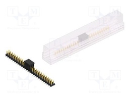 Connector: pin strips; pin header; male; PIN: 54; 2.54mm; SMT; 2x27