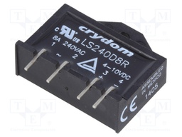 Relay: solid state; Ucntrl:4÷10VDC; 8A; 24÷280VDC; THT; SIP