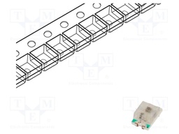 LED; green,yellow; bicolour,blinking; 120°; 3÷5VDC; 20mA; 0805