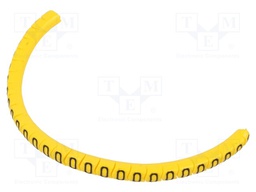 Markers for cables and wires; Label symbol: O; 1.3÷3mm; PVC; PA