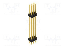 Connector: pin strips; pin header; male; PIN: 6; 2.54mm; THT; 2x3