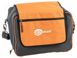 Bag; Colour: orange,grey; Mat: fabric; 1pcs.
