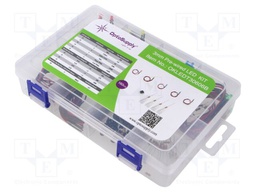 Kit: LED; 3mm; 68mcd; 45mcd; 330mcd; 68mcd; 30°; White lumin: 7000mcd