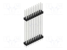 Connector: pin strips; pin header; male; PIN: 20; 2.54mm; THT; 2x10