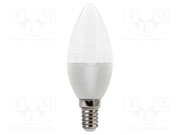 LED lamp; neutral white; E14; 220÷240VAC; 470lm; P: 5.5W; 180°; IP20