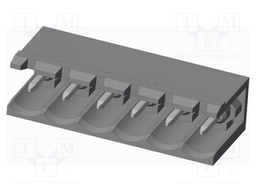 Connector: pluggable terminal block; socket; male; on PCBs