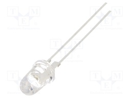 LED; 5mm; green; 160000÷180000mcd; 8°; 70mA; 2.8÷3.6V; Front: convex