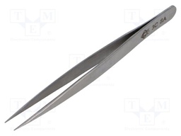 Tweezers; 110mm; for precision works; Blade tip shape: sharp