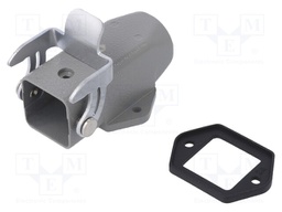 Enclosure: for HDC connectors; size D3A; for latch; straight