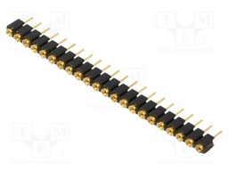 Socket; pin strips; female; PIN: 22; straight; 2.54mm; THT; 1x22
