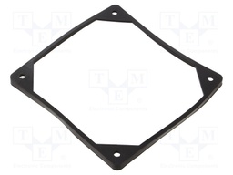 Mounting gasket; Ømount.hole: 5mm; black; Shore hardness: 40