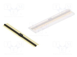 Connector: pin strips; pin header; male; PIN: 35; 2.54mm; SMT; 1x35