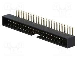 Socket; IDC; male; PIN: 44; angled 90°; THT; gold flash; 2mm