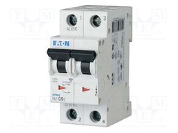 Circuit breaker; 230/400VAC; Inom: 2A; Poles: 2; DIN; Charact: B