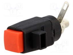 Laboratory clamp; red; 300VDC; 16A; Contacts: nickel; -25÷90°C