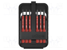 Kit: screwdriver bits; Pcs: 6; 1kVAC; slot; 75mm; max.5.5Nm