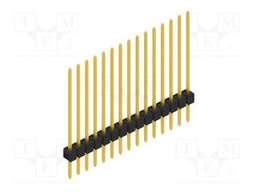 Connector: pin strips; pin header; male; PIN: 15; 2.54mm; THT; 1x15