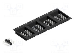 Connector: pin strips; pin header; male; PIN: 14; 2.54mm; SMT; 2x7