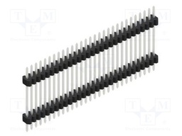 Connector: pin strips; pin header; male; PIN: 29; 1.27mm; THT; 1x29