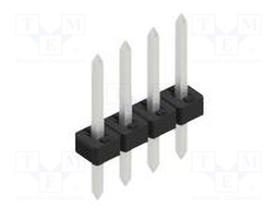Connector: pin strips; pin header; male; PIN: 4; 2mm; THT; 1x4; 100V