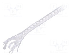 Insulating tube; silica fiber; white; max.1050°C; Øint: 1.5mm