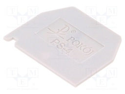 End plate; Application: ZG-G2.5,ZG-G4; grey; Width: 1mm; polyamide