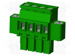 Connector: pluggable terminal block; plug; female; angled 90°