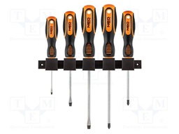 Kit: screwdrivers; Phillips,slot; Kit: mounting holder; 5pcs.