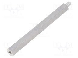 Screwed spacer sleeve; Int.thread: M6; 100mm; Ext.thread: M6