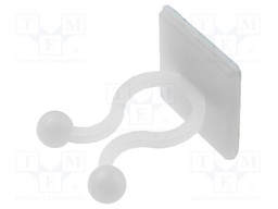 Cable clips; ØBundle : 10mm; polyamide; natural; UL94V-2; H: 27.3mm
