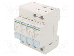 Surge arrestor; Type 2; Poles: 4; 20kA; DIN; IP20; 1.25kV